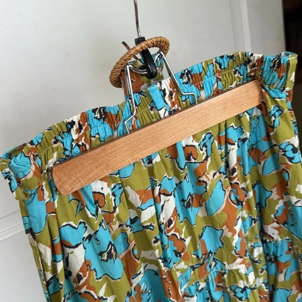 New Without Tag Pull On Cotton Skirt With Belt By Elizabeth James The Label